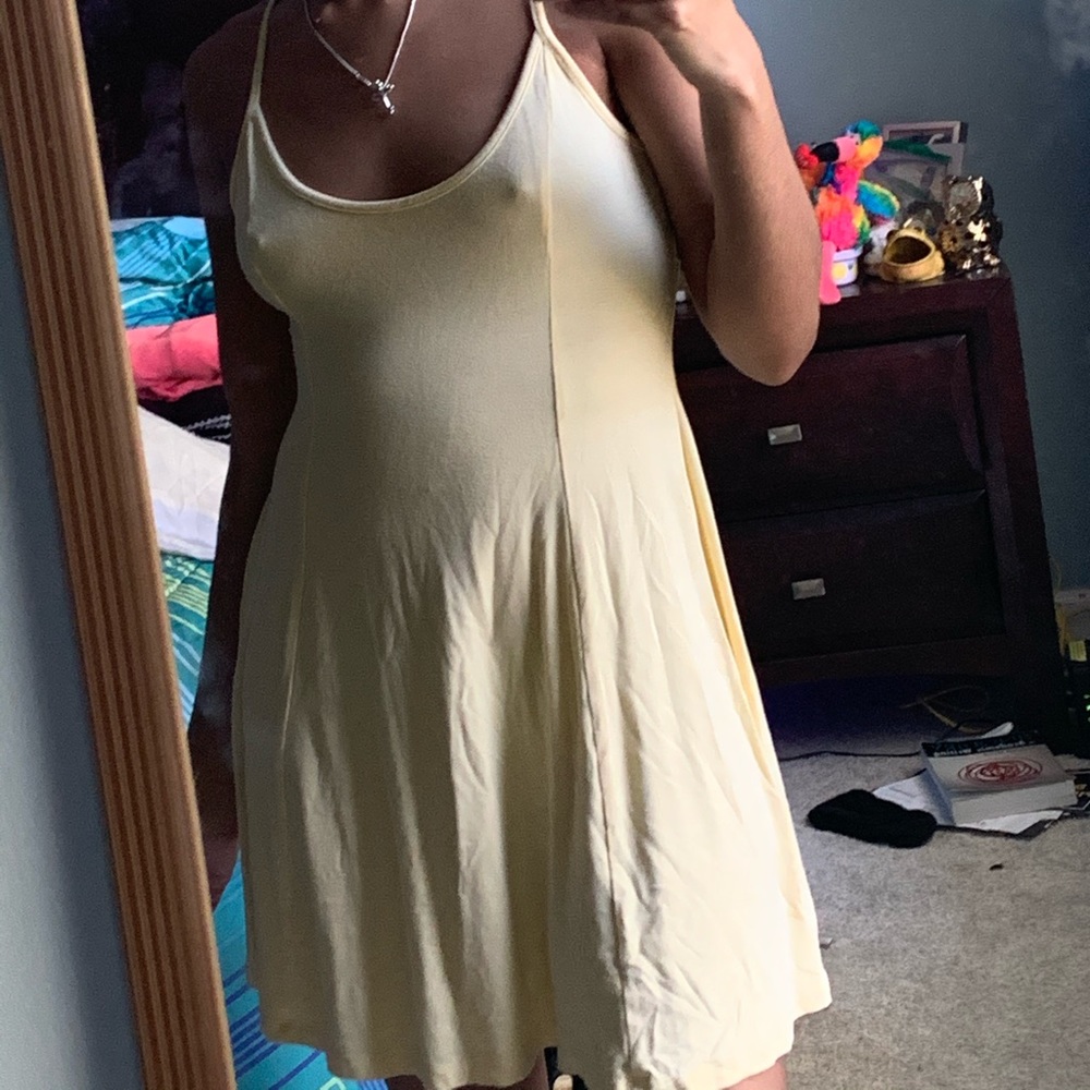Yellow cotton sundress